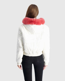 Mink Jacket With Fox Hood Trim | Fragola