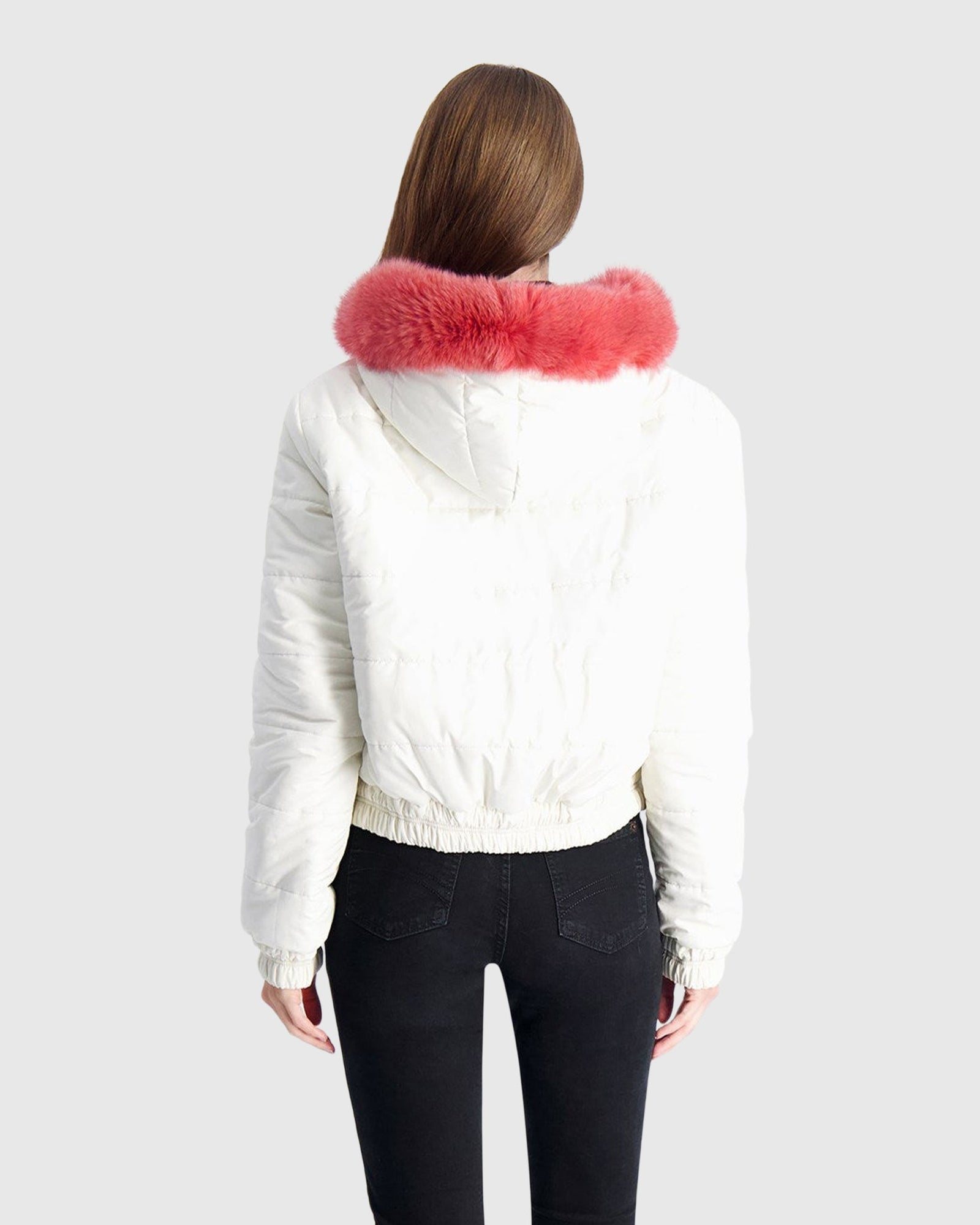 Mink Jacket With Fox Hood Trim | Fragola
