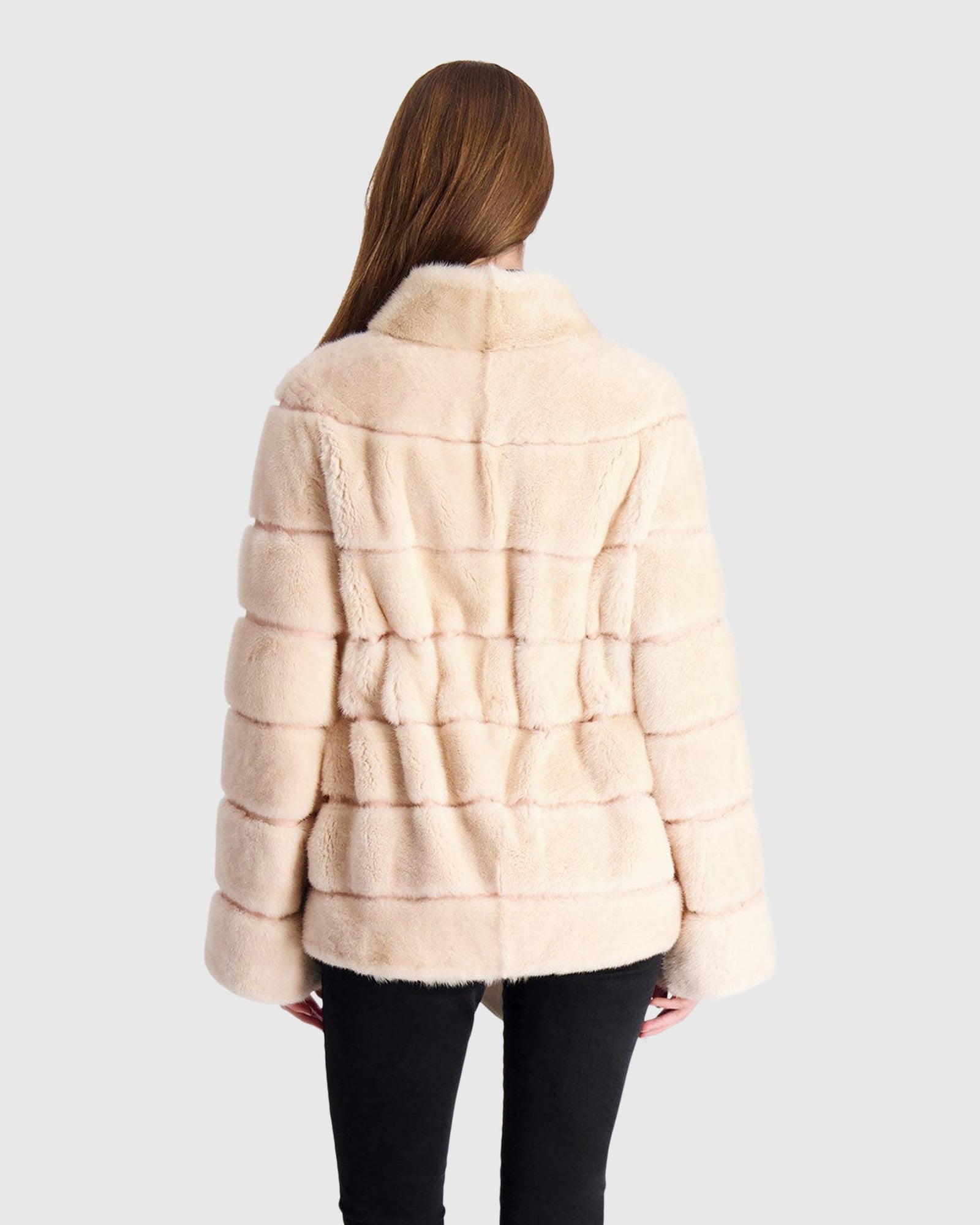 Mink Jacket With Leather Belt | Flamingo