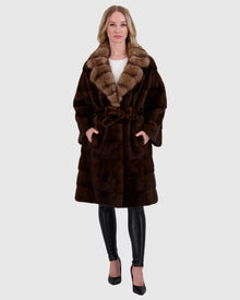 Mink Jacket With Sable Collar, Mink Belt | Kastanie