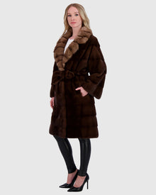 Mink Jacket With Sable Collar, Mink Belt | Kastanie