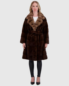 Mink Jacket With Sable Collar, Mink Belt | Kastanie