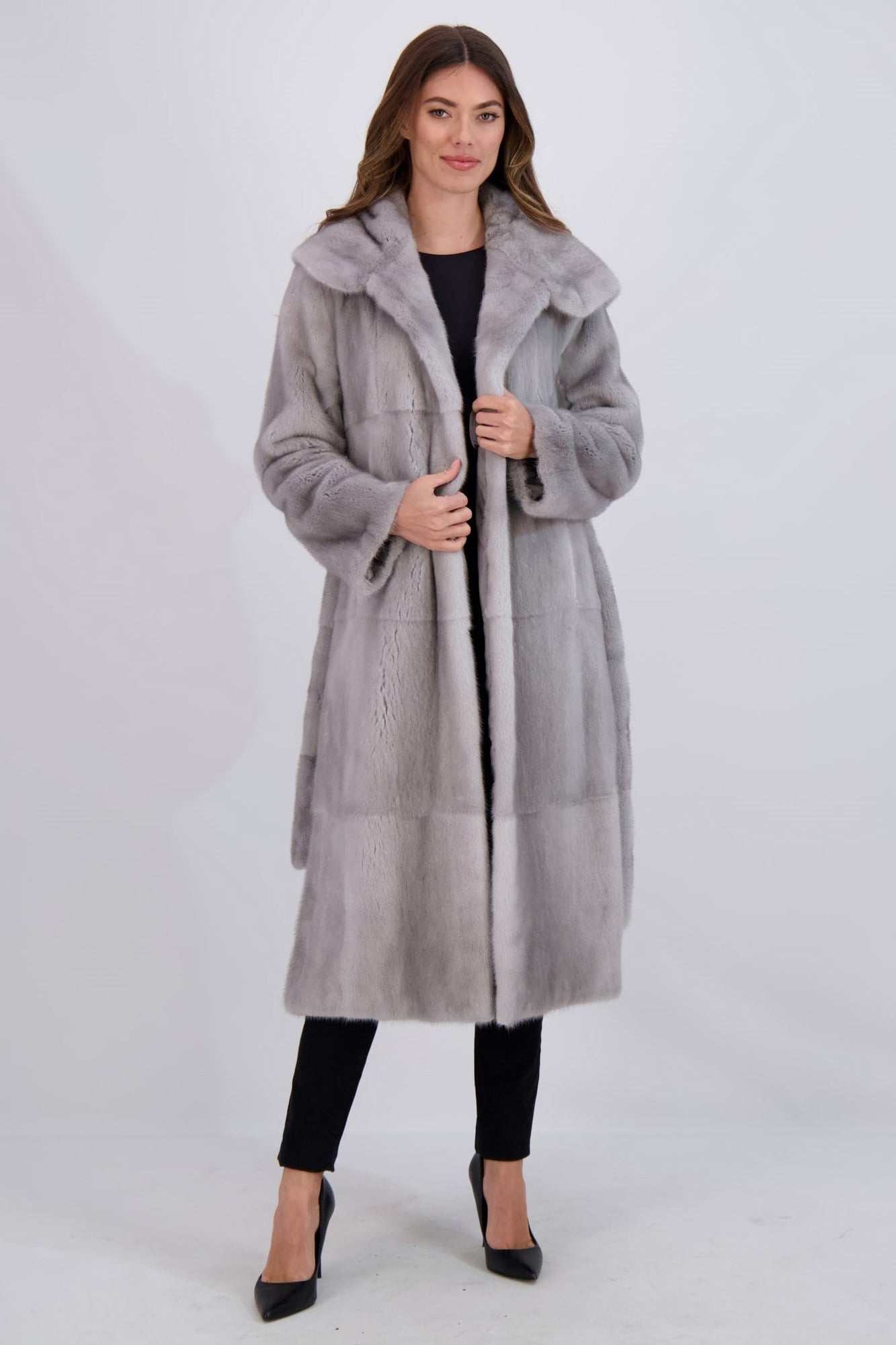 Mink Parka, Mink Belt | Women | Sapphire