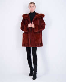 Mink Parka | Women | Red