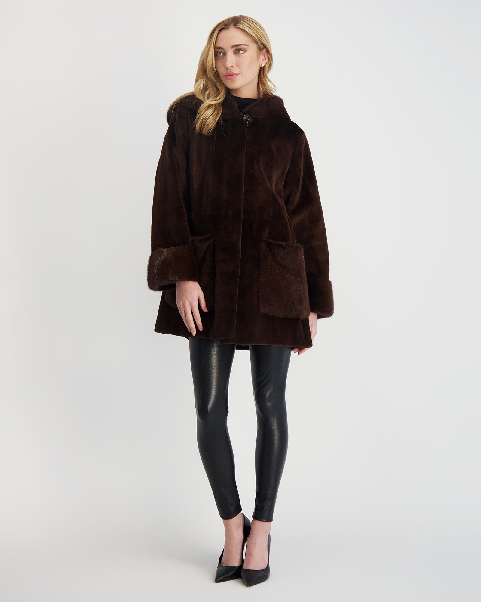 Mink Parka | Women | Chocolate