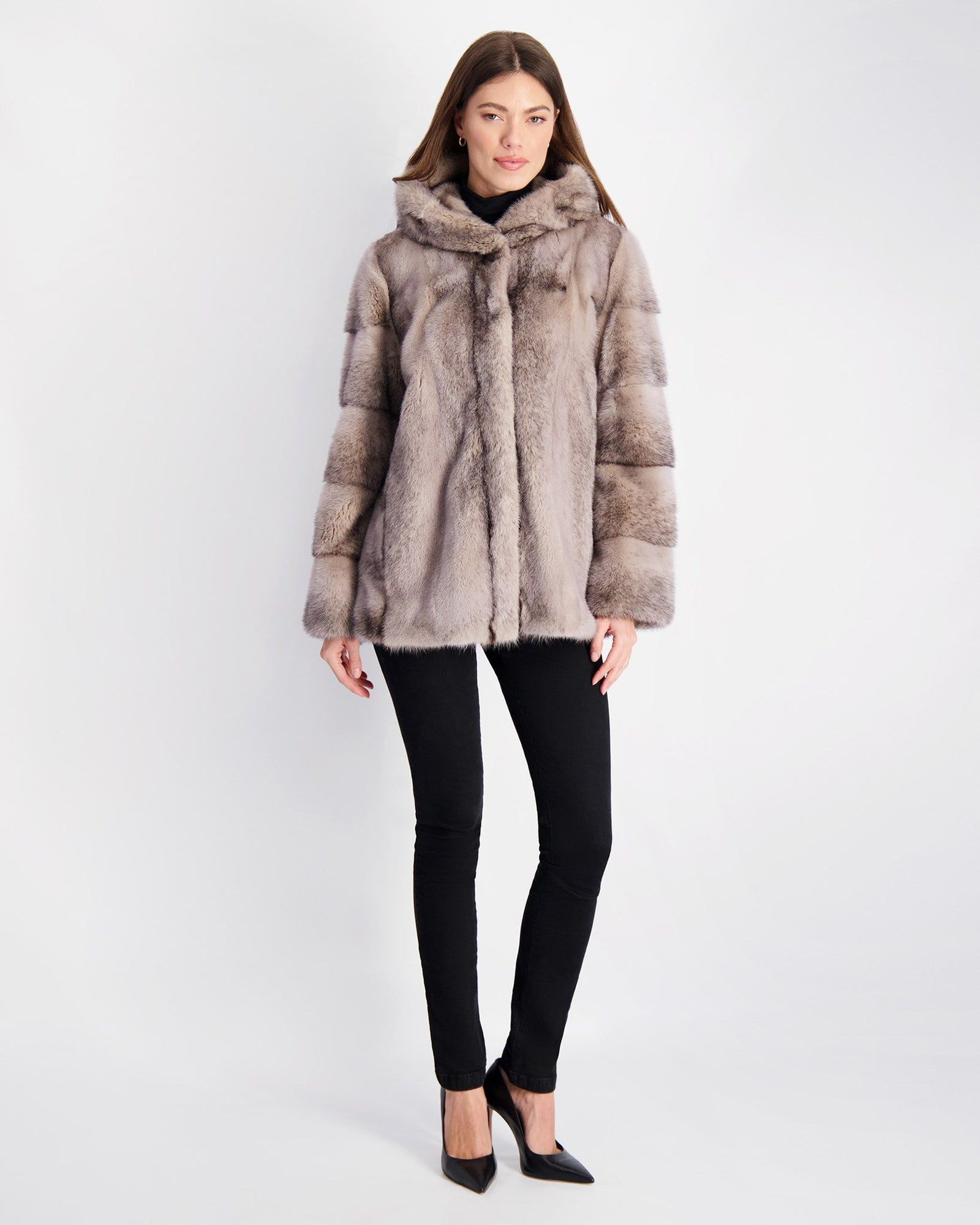 Mink Parka | Women | Beige Cross