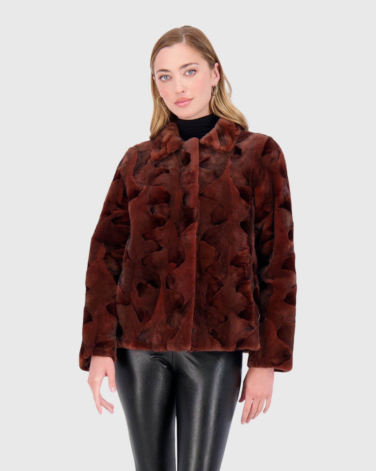 Mink Sections Jacket | Bronze