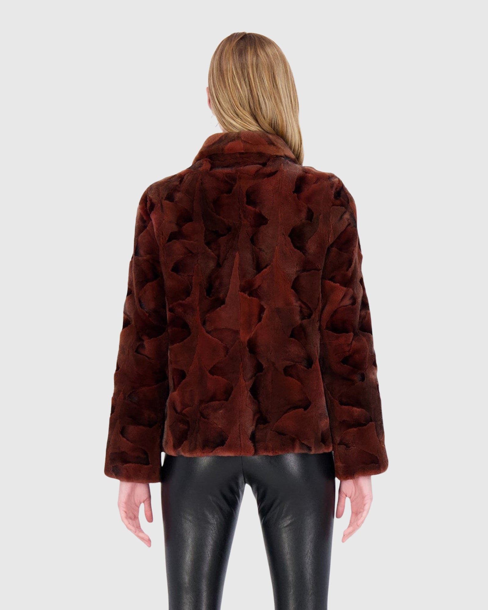 Mink Sections Jacket | Bronze