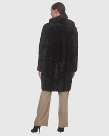 Mink Sections Parka Reversible To Nylon | Black/Black