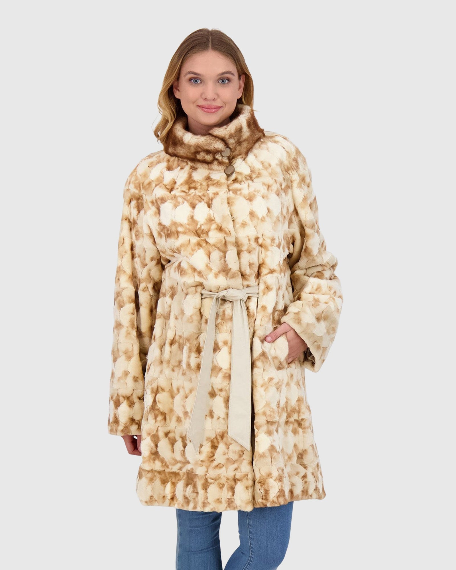 Mink Sections Stroller | Gold White