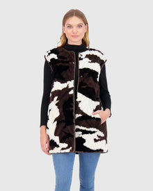 Mink Sections Vest | Brown Military