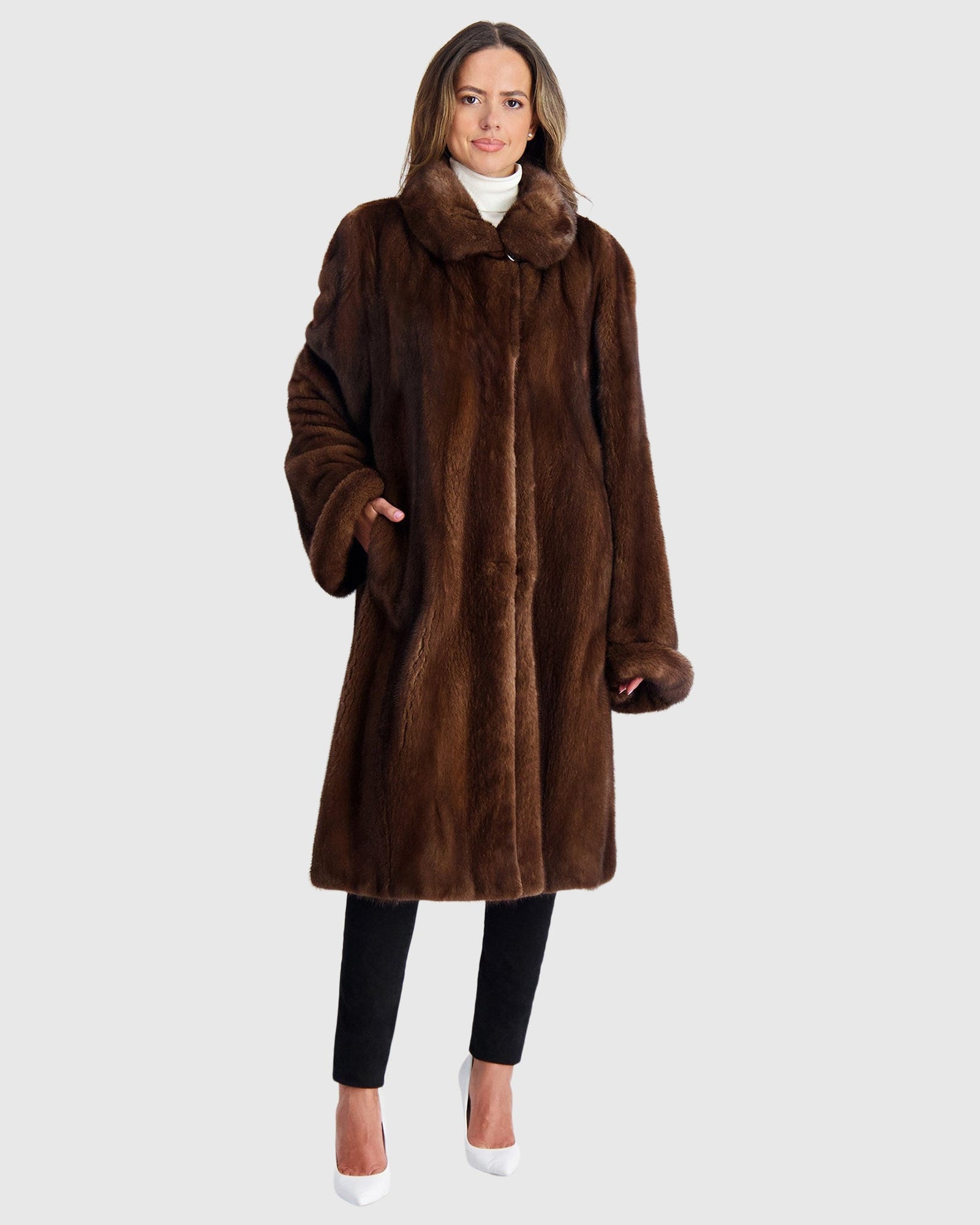 Mink Short Coat | Scanbrown (V3)