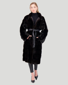 Mink Short Coat | Women | Black (V5)