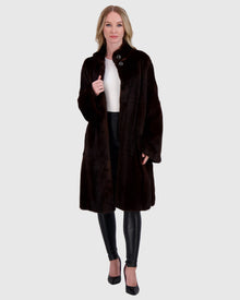 Mink Short Coat | Mahogany (V2)