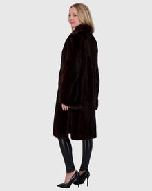 Mink Short Coat | Mahogany (V2)