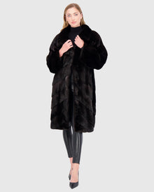 Mink Short Coat | Black (V3)