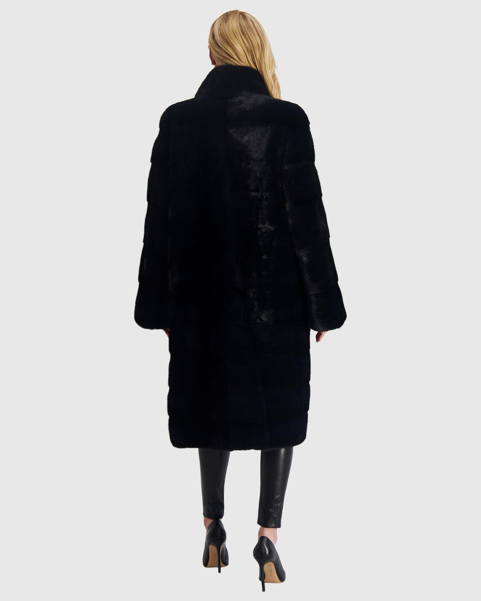 Mink Short Coat | Navy