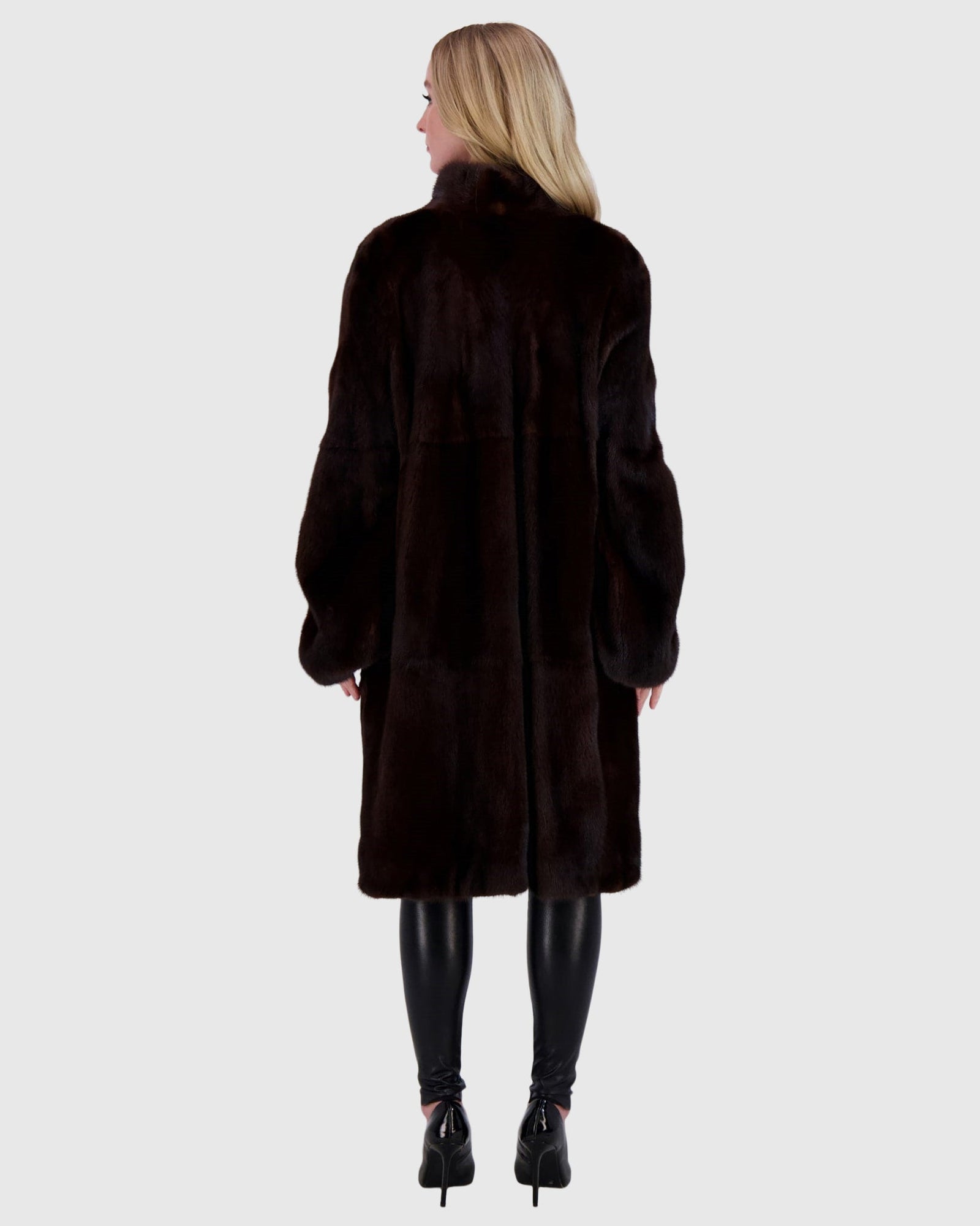 Mink Short Coat | Mahogany (V2)