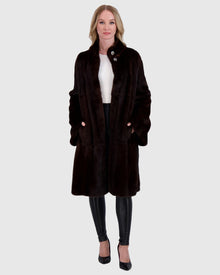 Mink Short Coat | Mahogany (V2)