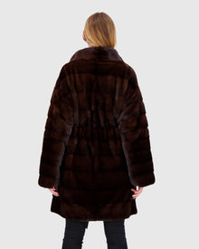 Mink Stroller With Leather Belt | Mahogany (V1)