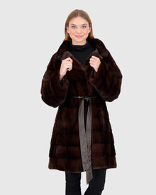 Mink Stroller With Leather Belt | Mahogany (V1)