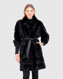 Mink Stroller With Stand Collar | Black (V1)