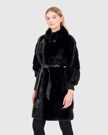 Mink Stroller With Stand Collar | Black (V1)