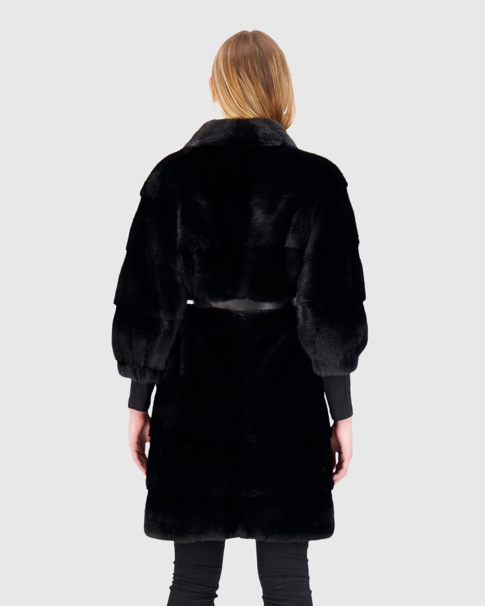 Mink Stroller With Stand Collar | Black (V1)