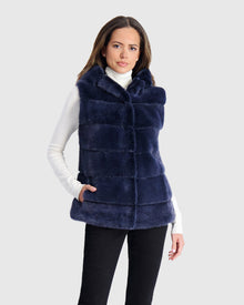 Mink Vest | Blue Jean