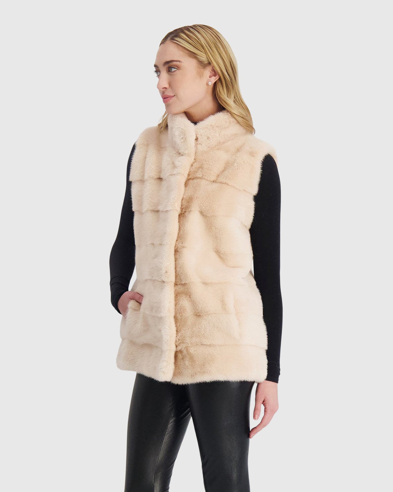 Mink Vest | Flamingo