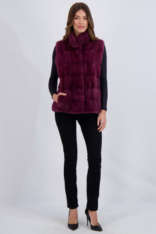 Mink Vest | Women | Magenta