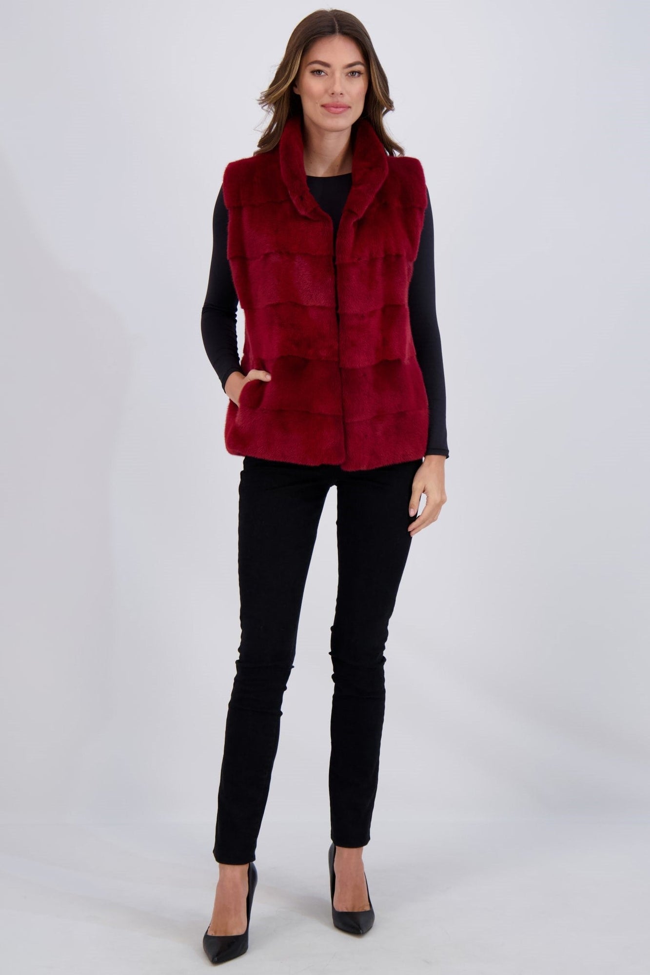 Mink Vest | Women | Rouge