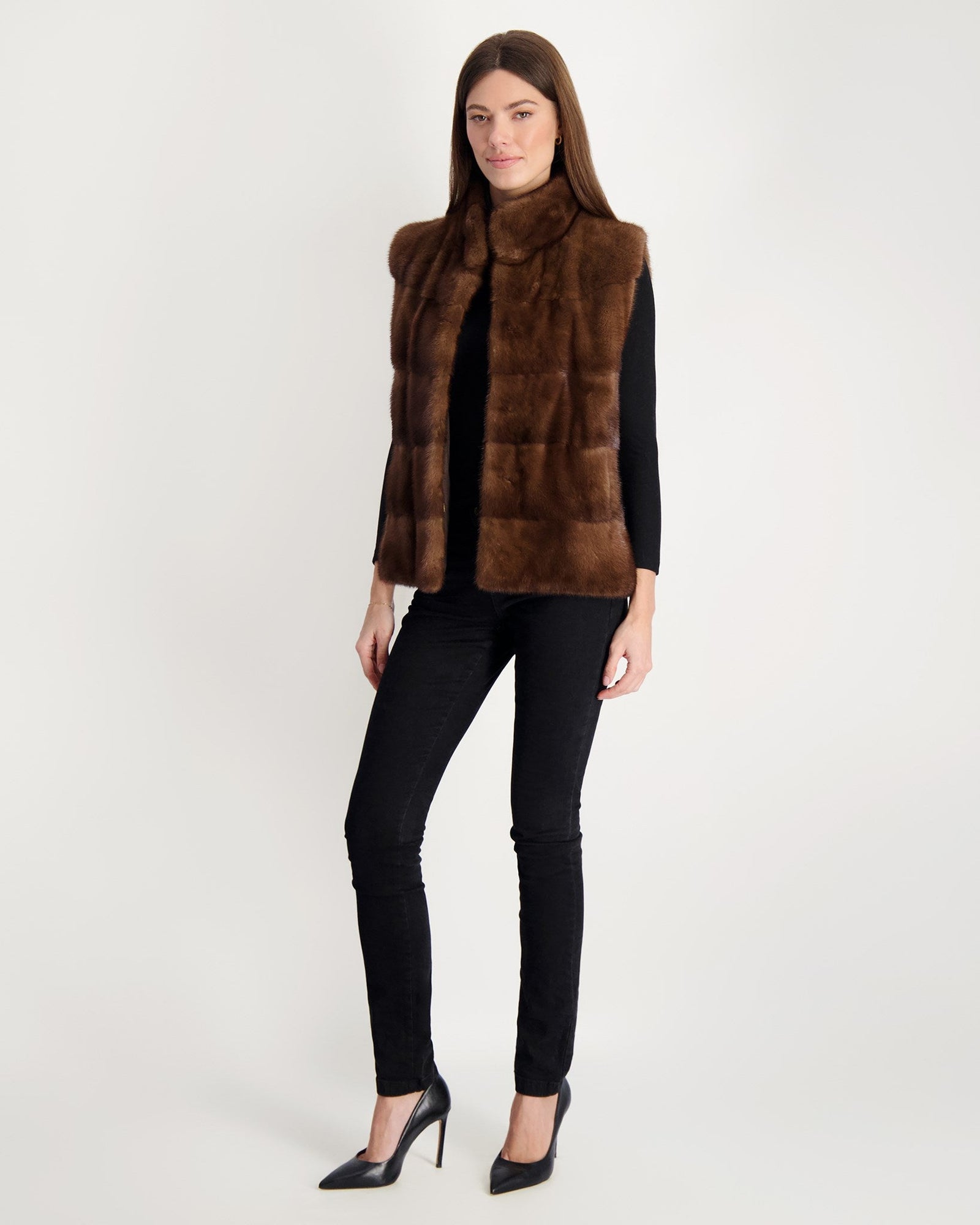 Mink Vest | Women | Brown (V1)