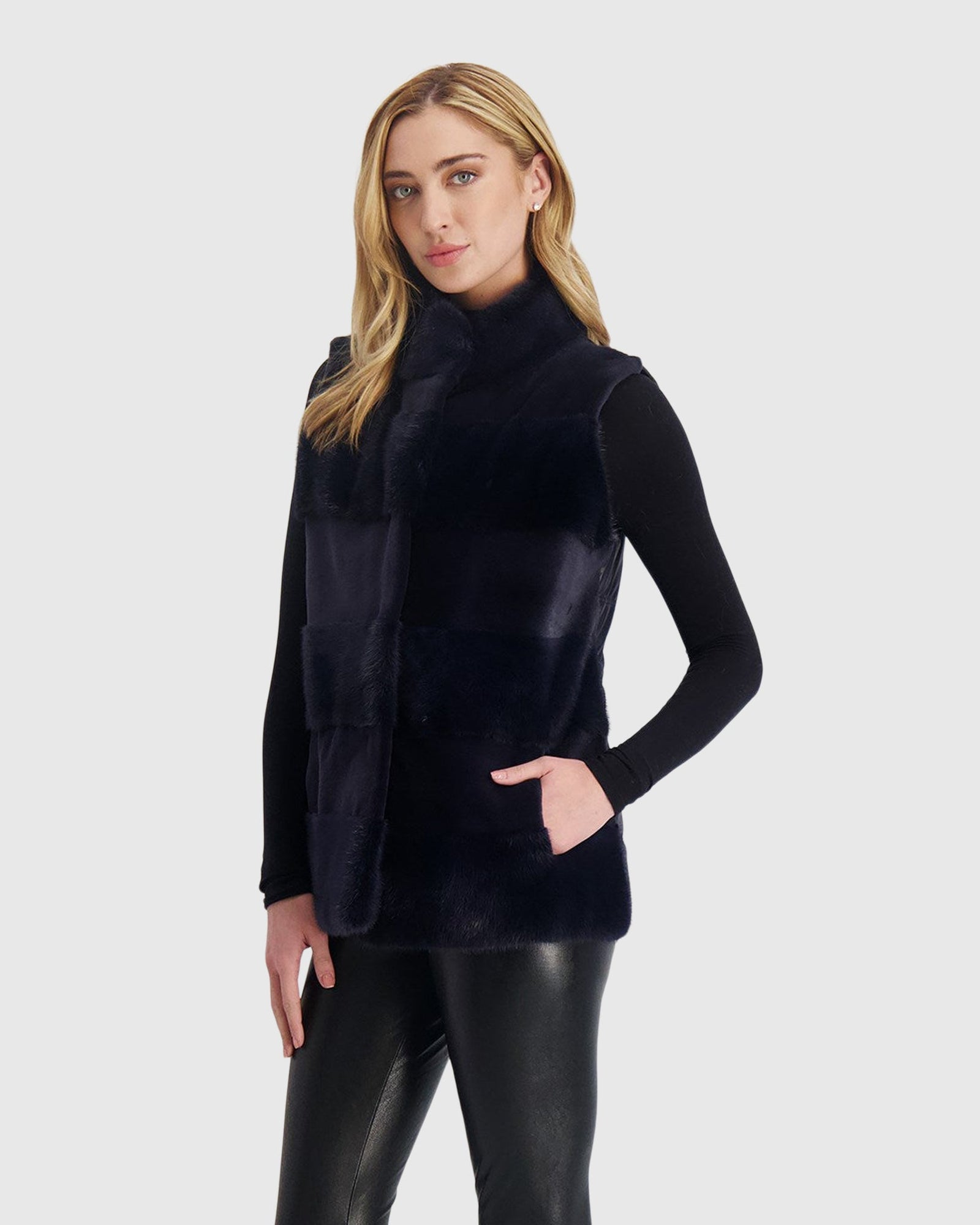 Mink Vest | Admiral Blue (V1)