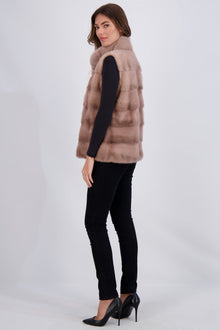 Mink Vest | Women | Gray