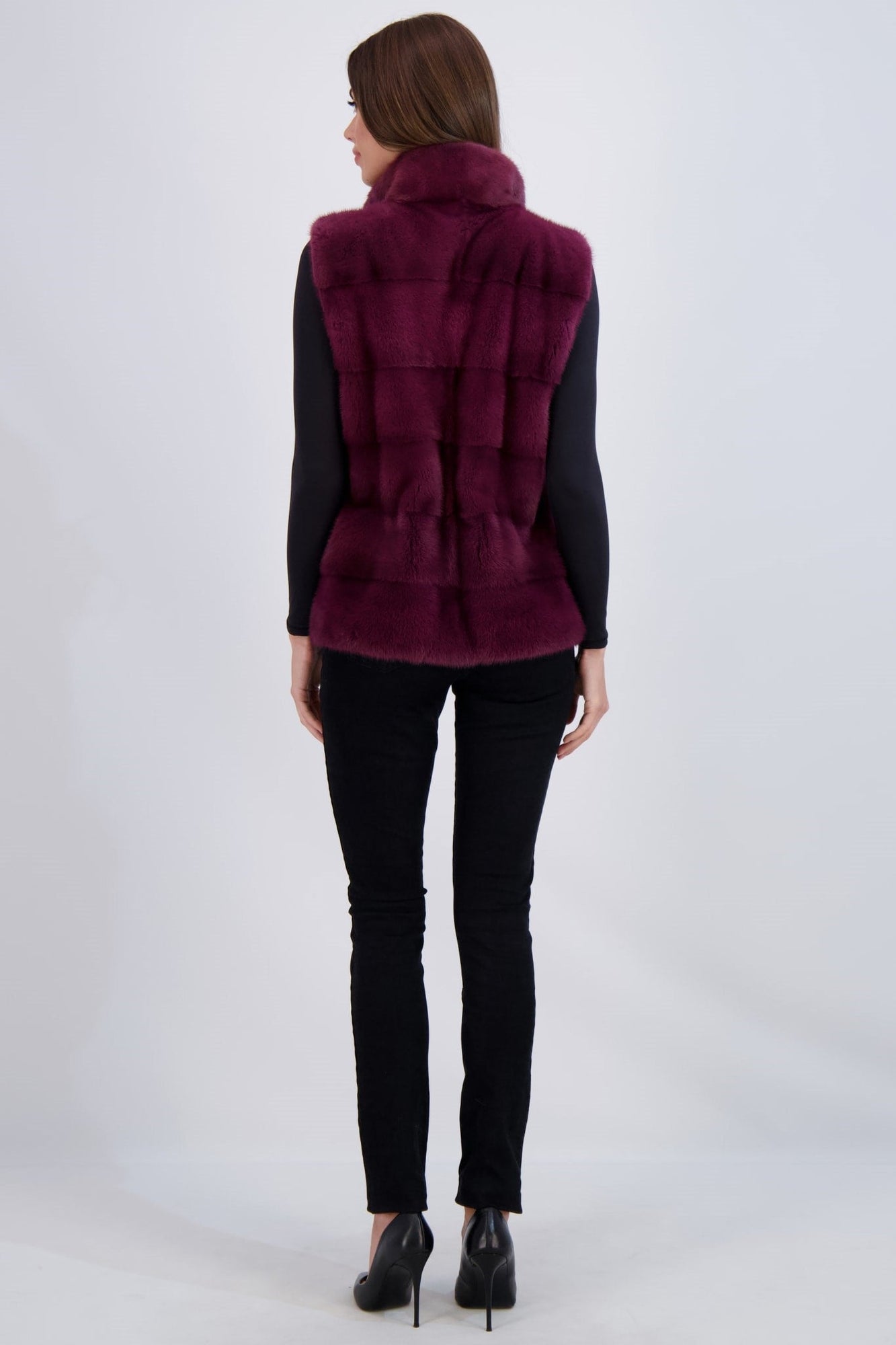 Mink Vest | Women | Magenta