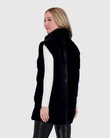 Mink Vest | Navy