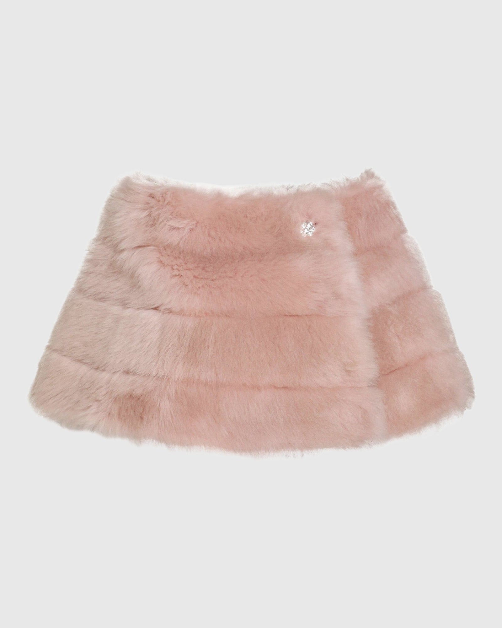 Reversible Merinillo Shearling Lamb Cape | Blush/Blush