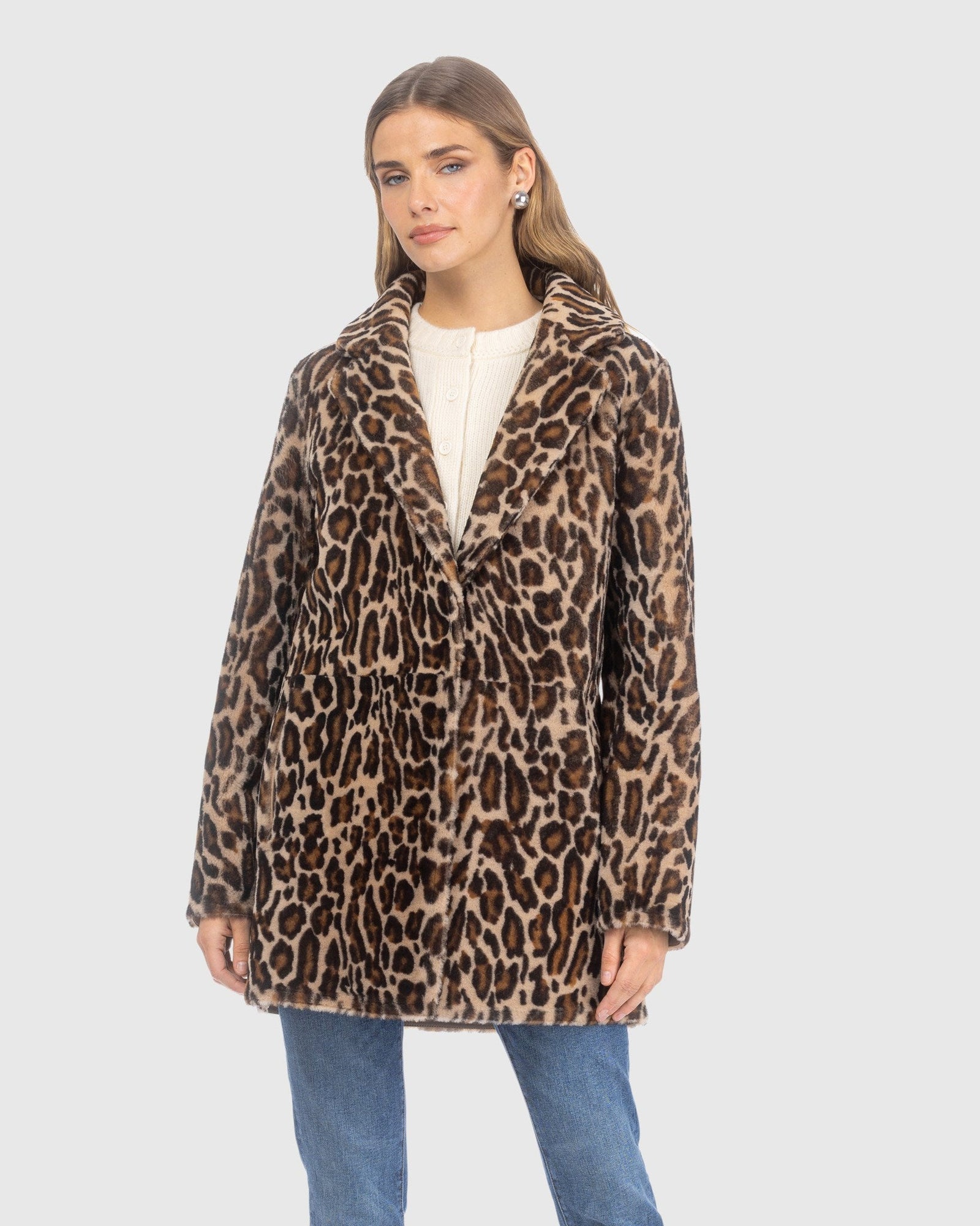 Reversible Merino Shearling Lamb Stroller | Animal Print