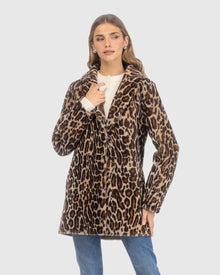 Reversible Merino Shearling Lamb Stroller | Animal Print