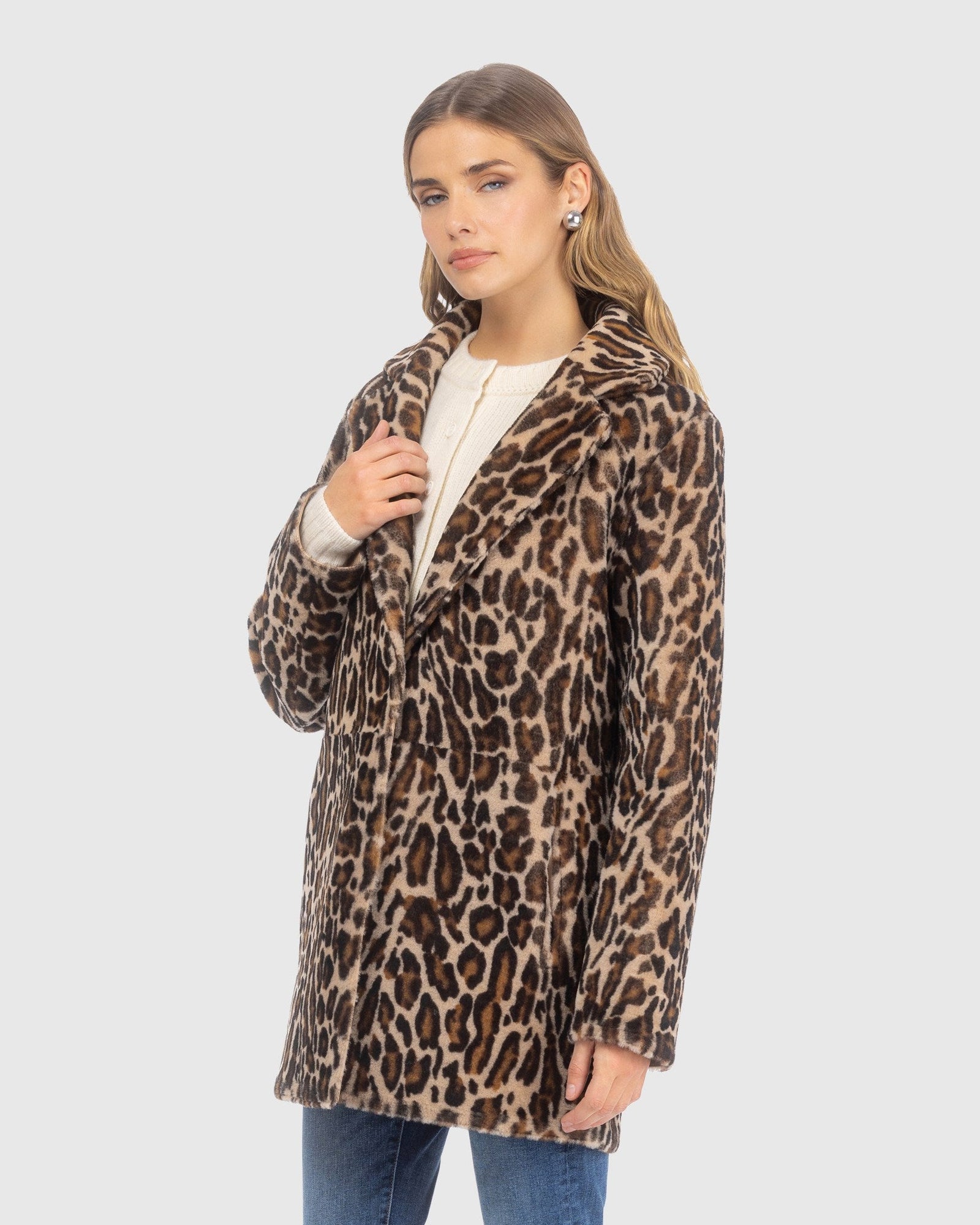 Reversible Merino Shearling Lamb Stroller | Animal Print