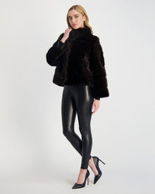 Reversible Mink Jacket | Women | Mahogany