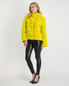 Reversible Mink Jacket | Lemon