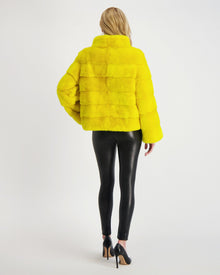 Reversible Mink Jacket | Lemon