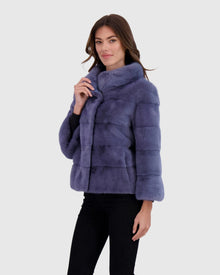 Reversible Mink Jacket | Lapis