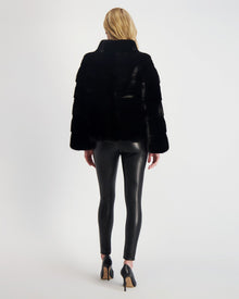 Reversible Mink Jacket | Black (V2)