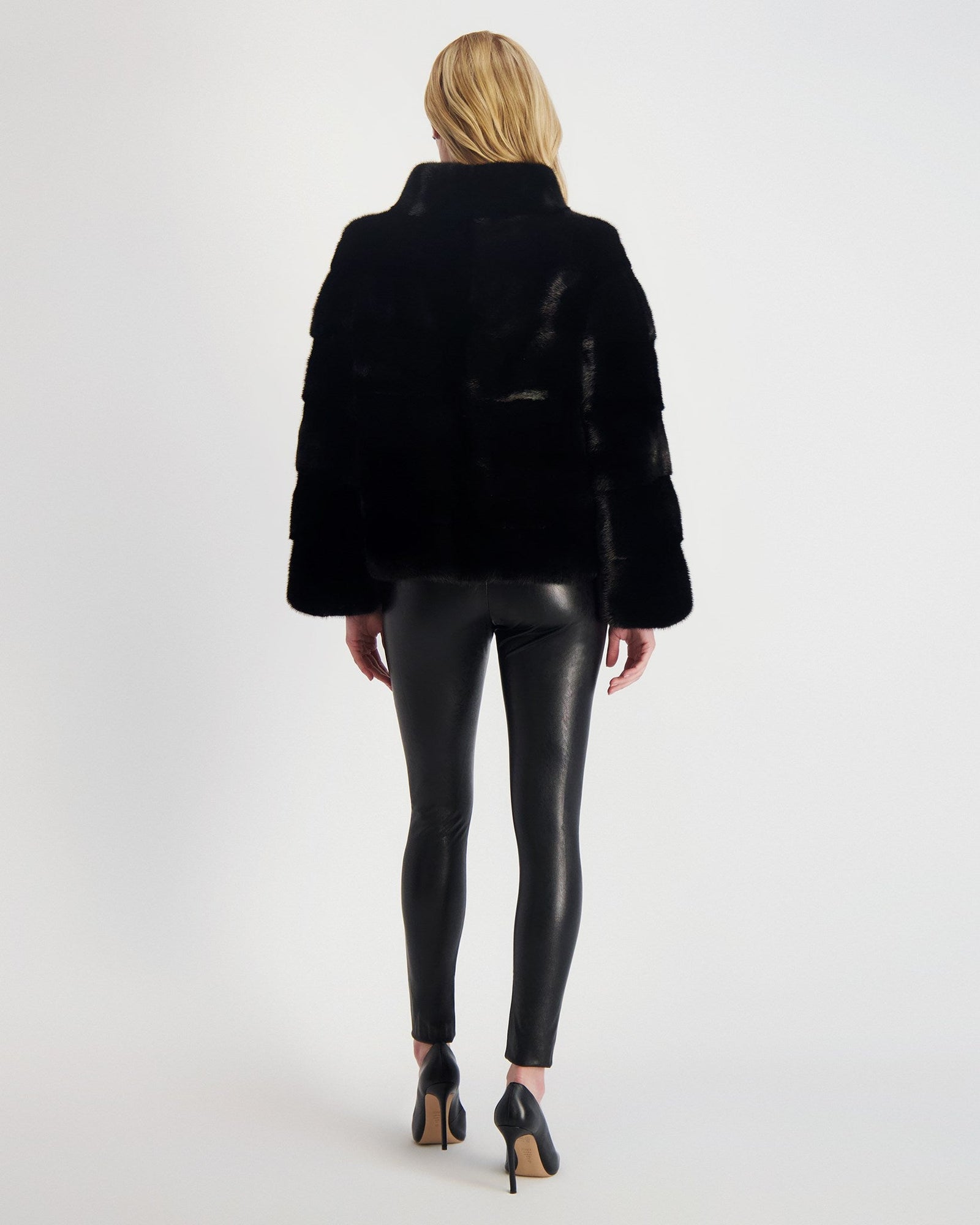 Reversible Mink Jacket | Black (V2)