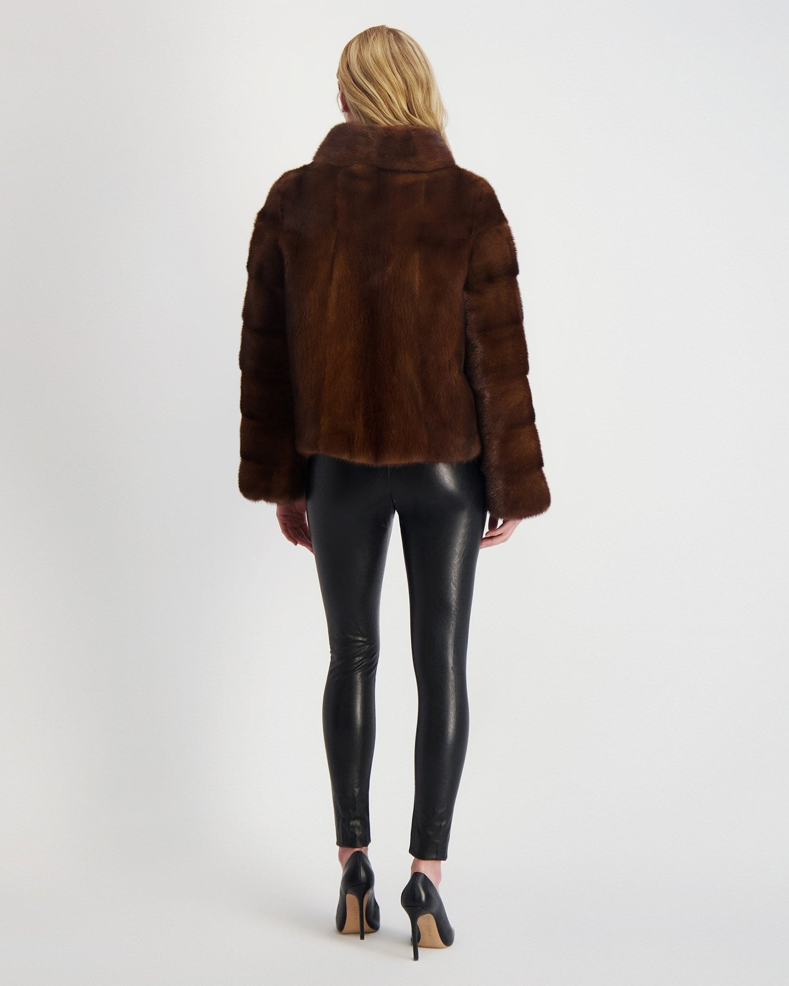 Reversible Mink Jacket | Women | Scanbrown (V1)