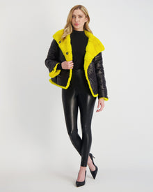 Reversible Mink Jacket | Lemon