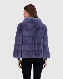 Reversible Mink Jacket | Lapis